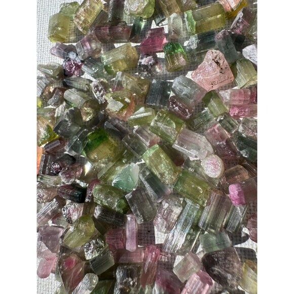 Bicolor Tourmaline Crystals - (76 grams - 380 carats) Jewelry Store Closeout Lot - Picture 9 of 9